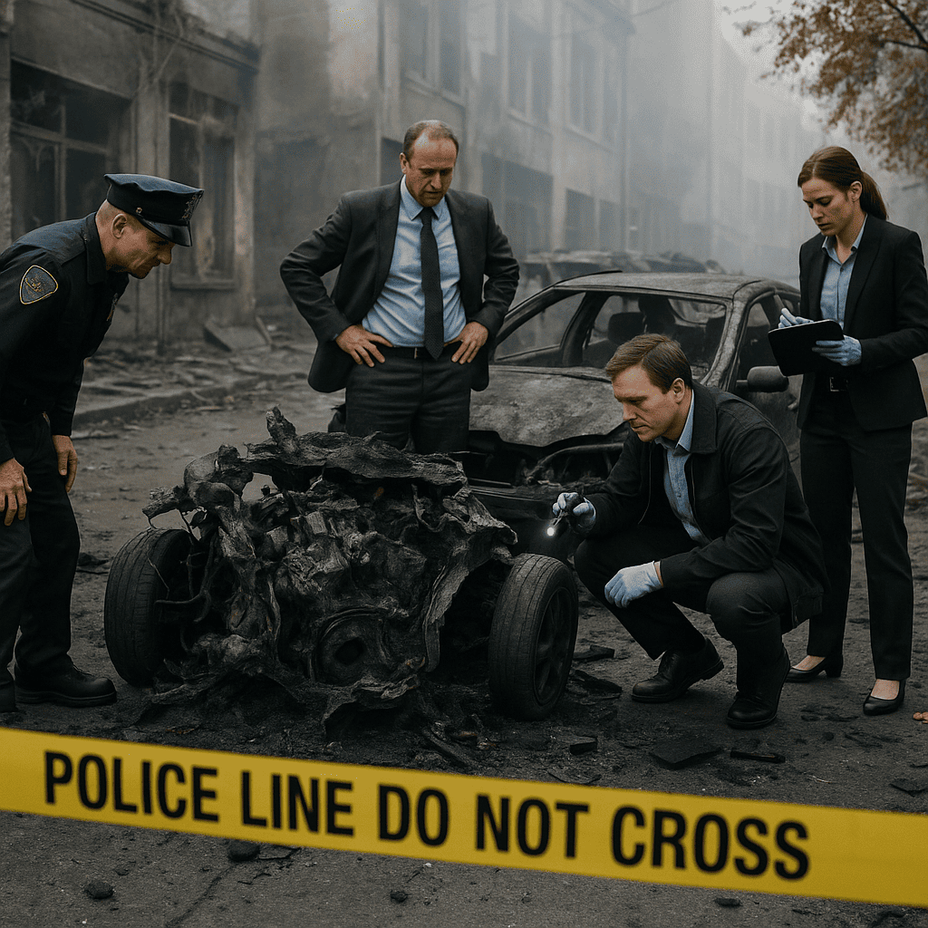 Shocking Car Explosion in Moscow Suburb
